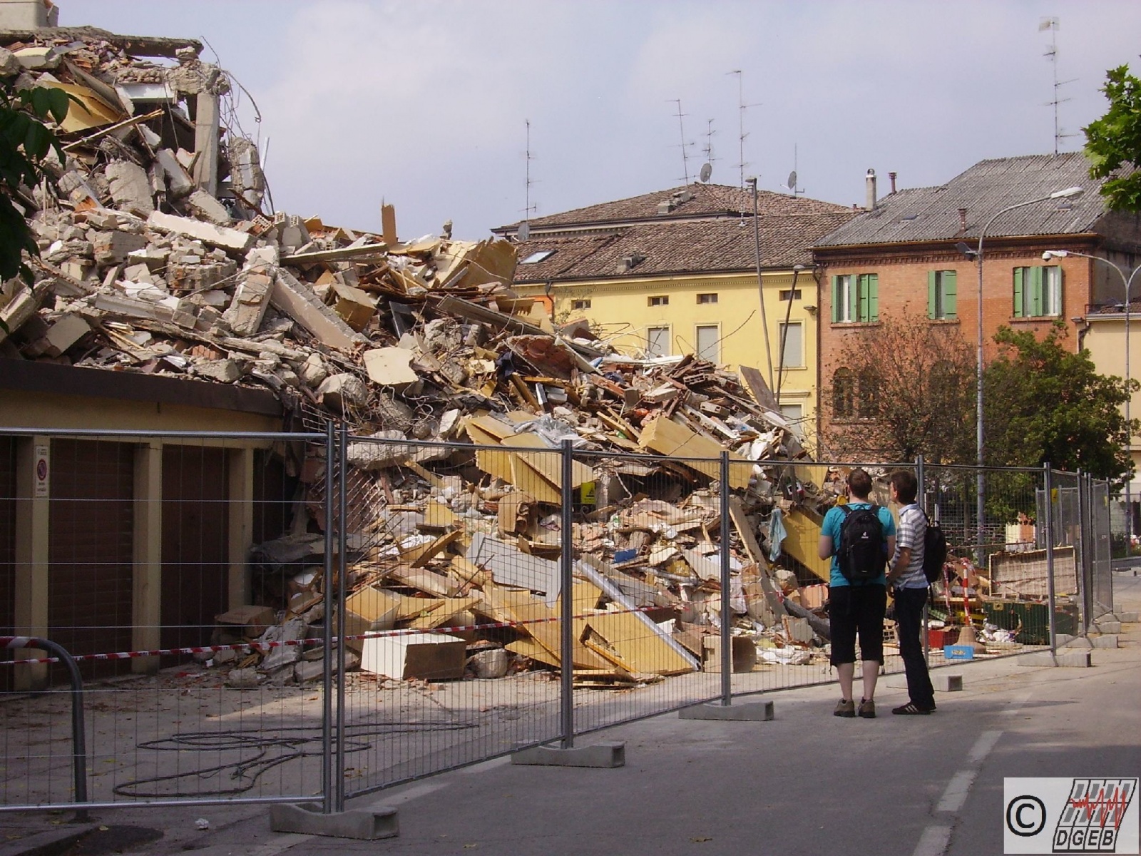 DGEB-Erkundungsreise, Erdbebenschäden in der Emilia Romagna, Juni 2012