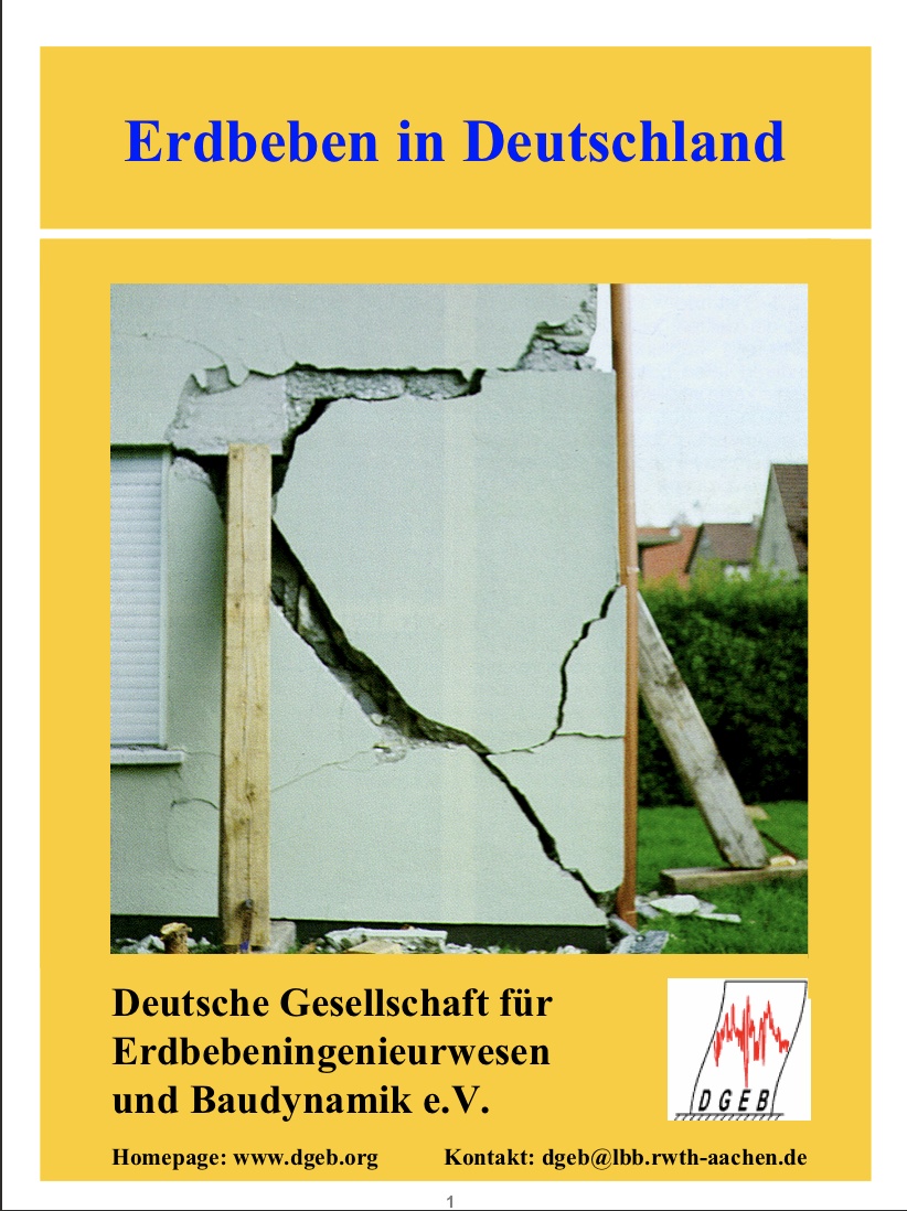 Titelseite Broschüre Erdbeben in Deutschland